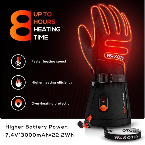 Heated Gloves for Men Women Size Large - Picture 3 of 6